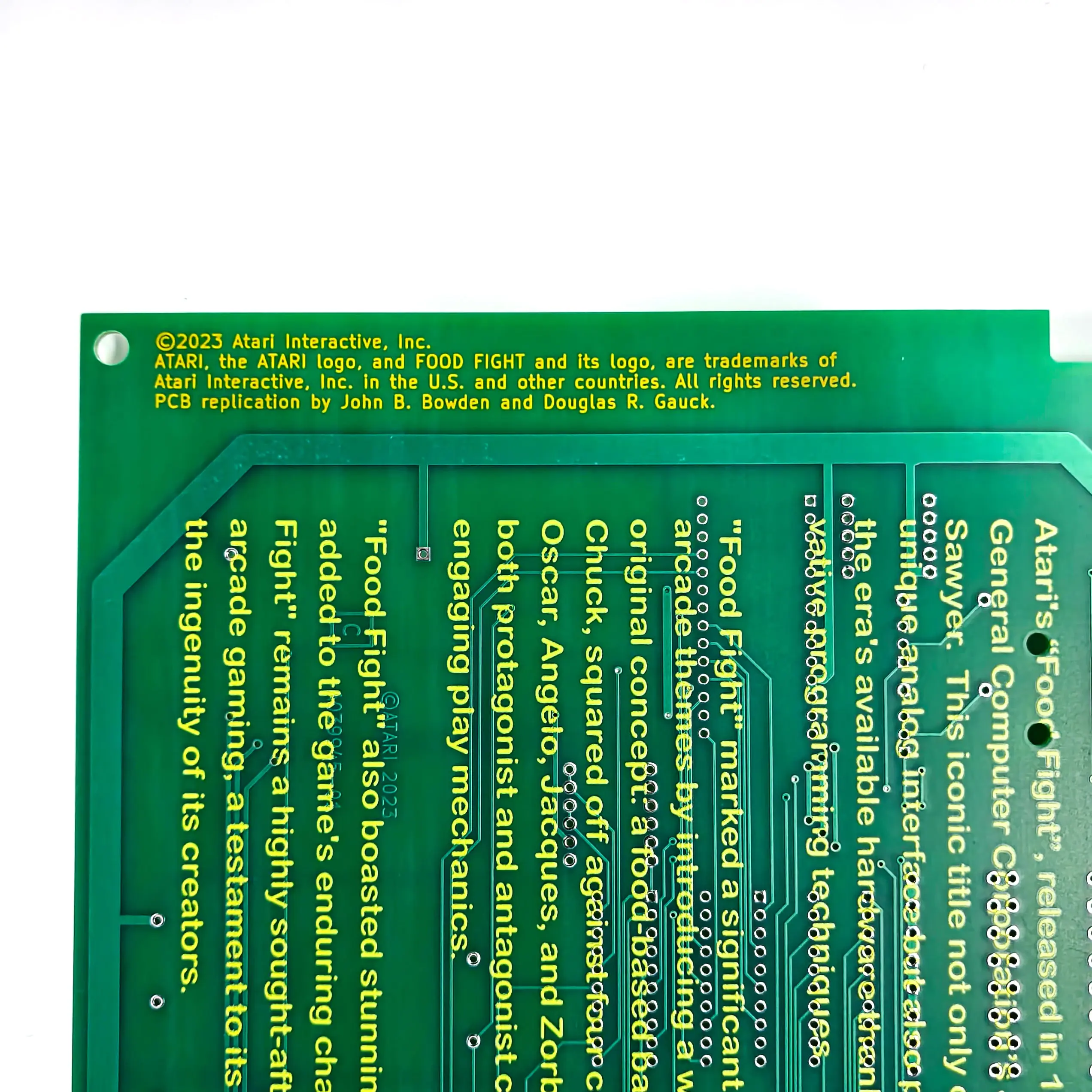 Atari Food Fight Reproduction PCB Rev C Licensed Board - Image 5