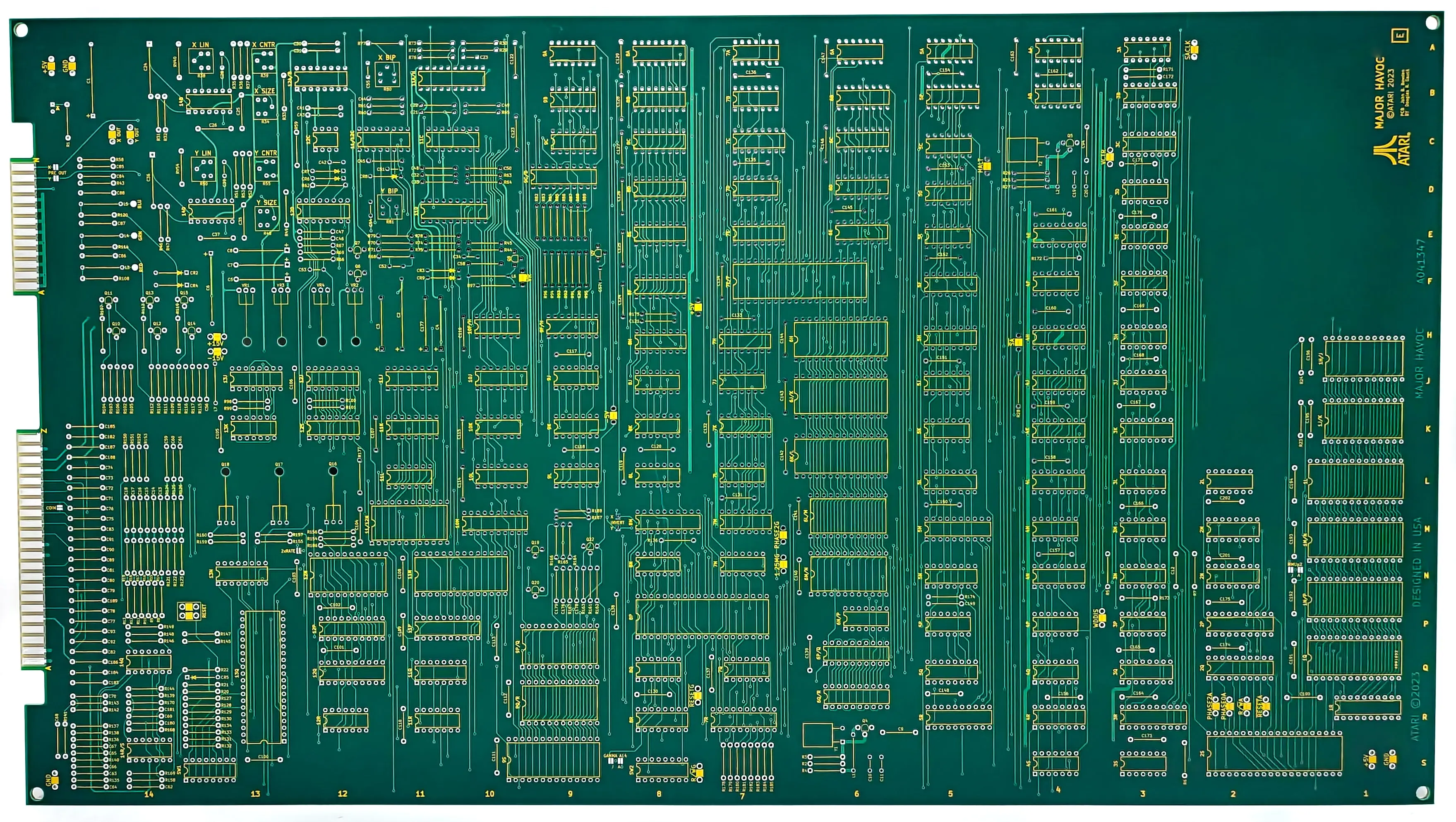 Atari Major Havoc Reproduction PCB Rev.E - Image 4