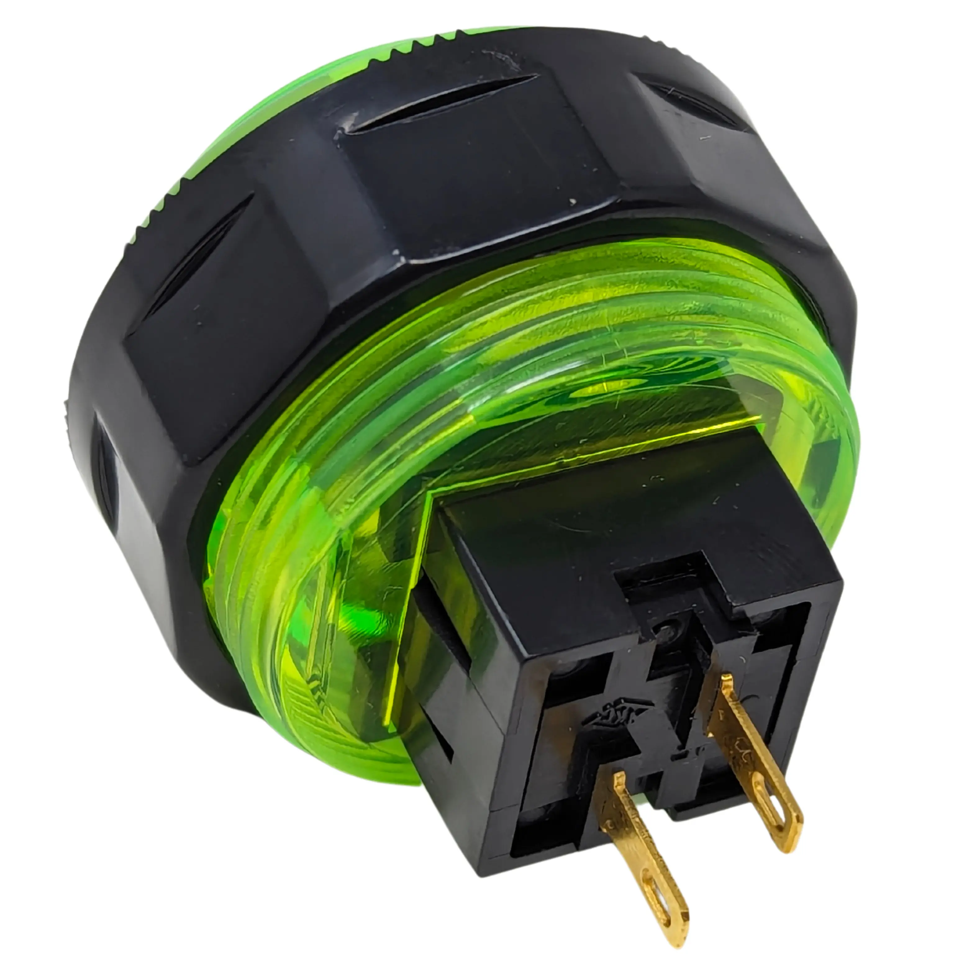 Seimitsu PS-14-KN 30 mm Screw-in Button - Clear Yellow Green - Image 2