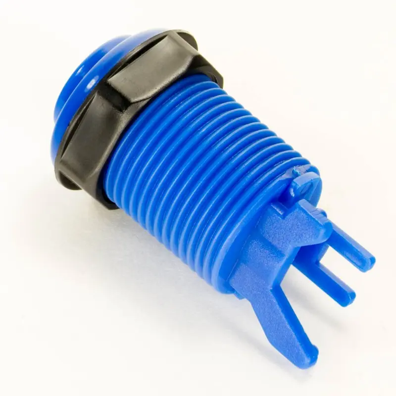 Generic HAPP Style Concave Pushbutton - Blue - Image 2