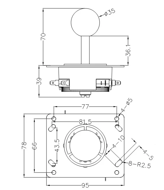 Generic JS-10 Arcade Joystick - Image 4