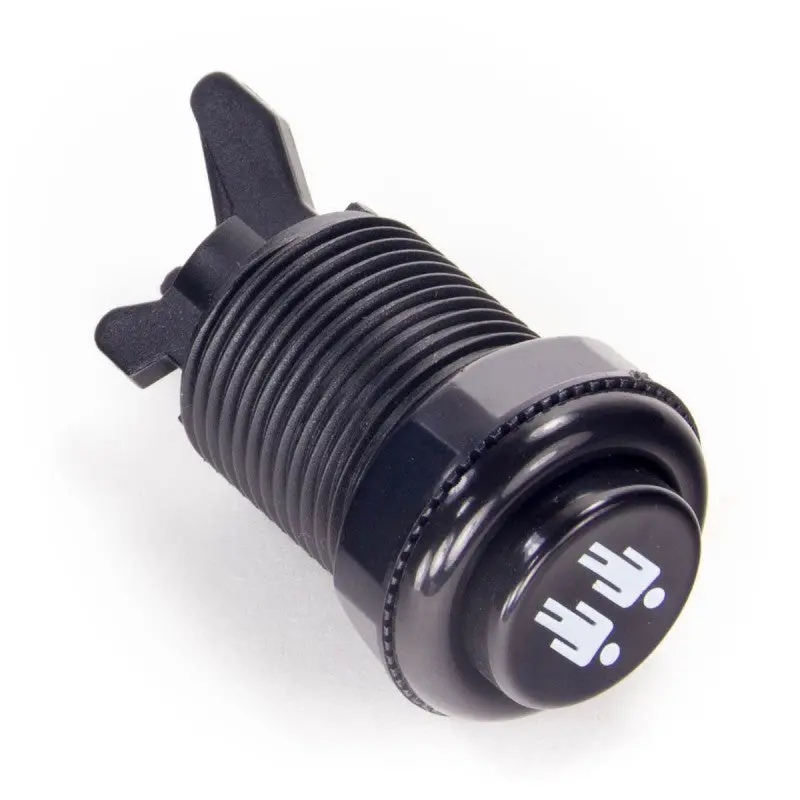 Generic HAPP Style Concave Pushbutton - Black Player 2