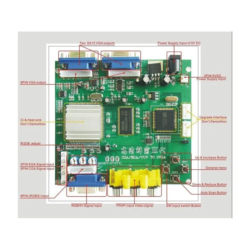 GBS-8220 VGA/CGA to VGA HD Video Converter - Image 4