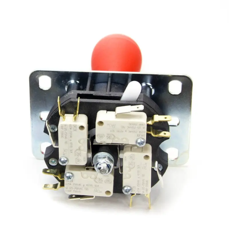 IL Magnetic Joystick - Red Bat & Silver shaft - Image 4