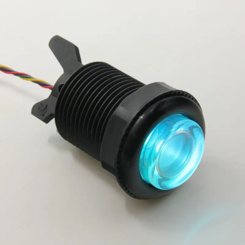 iL PSL-L Concave Button - Black & Clear White Plunger - Image 7