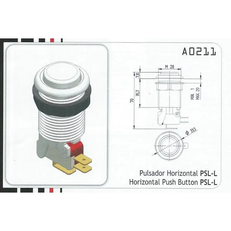 iL PSL-L Concave Button - Light Gray - Image 2