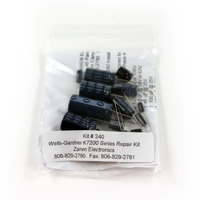 Wells Gardner K7201 13" and 19" Color Monitor Cap Kit - Image 2