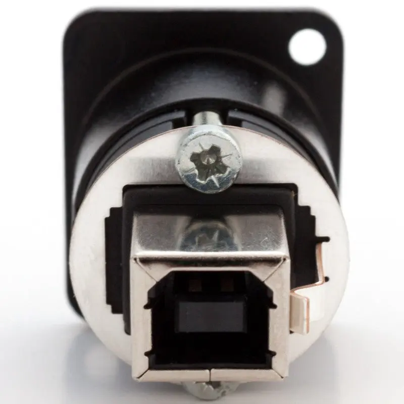Neutrik NAUSB-W-B Panel Mount Black - Image 3