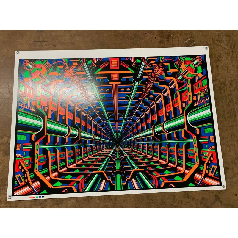 Omega Race Cockpit Backdrop UV Reactive Silk Screen - Image 2
