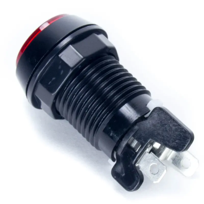 Paradise LED Button - Black and Red - Image 2