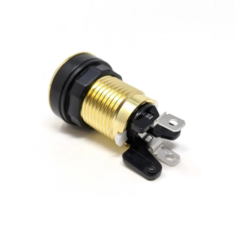 Paradise LED Button - Chrome Gold and Yellow - Image 2