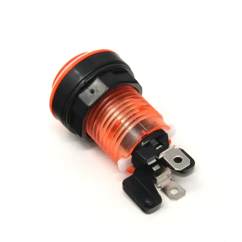 Paradise LED Button - Translucent Orange - Image 2
