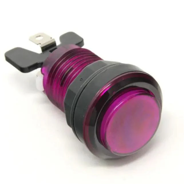 Paradise LED Button - Translucent Purple