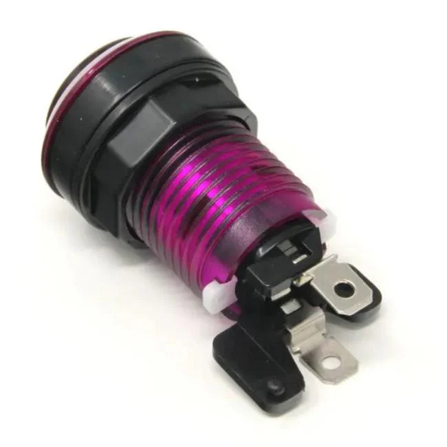 Paradise LED Button - Translucent Purple - Image 2