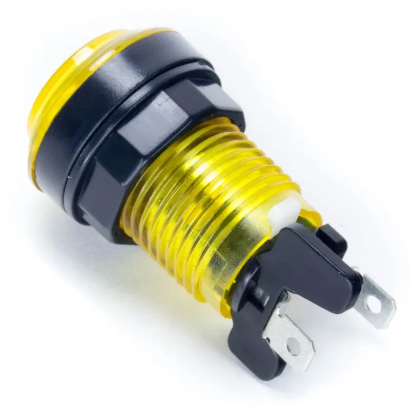Paradise LED Button - Translucent Yellow - Image 2