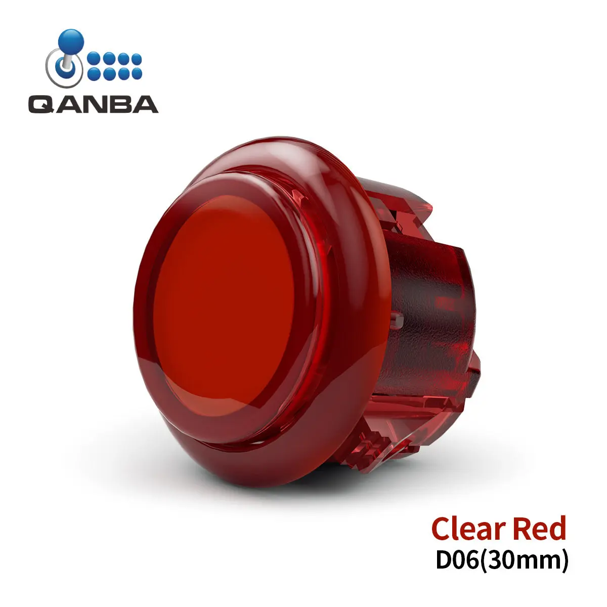 QANBA Gravity KS Silent 30mm Snap in Buttons - Clear - Image 2