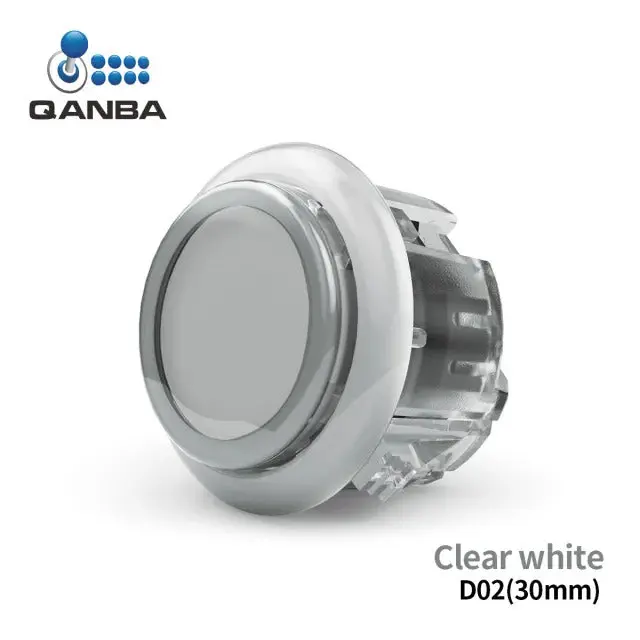 QANBA Gravity KS Silent 30mm Snap in Buttons - Clear - Image 3