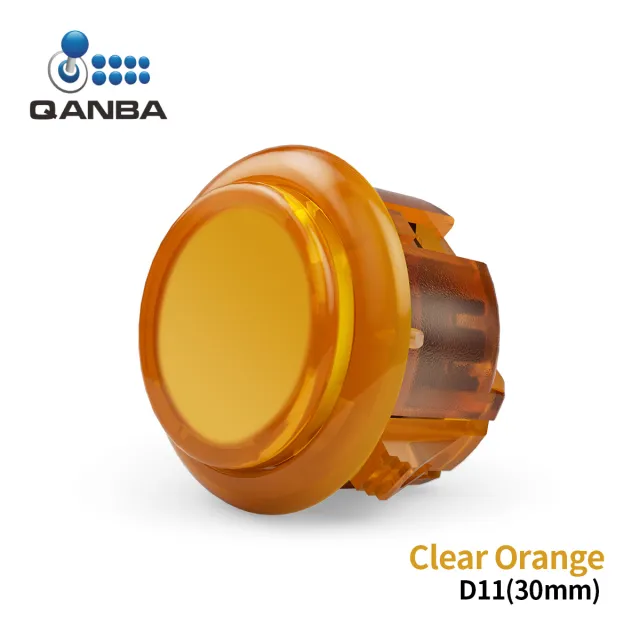 QANBA Gravity KS Silent 30mm Snap in Buttons - Clear - Image 8