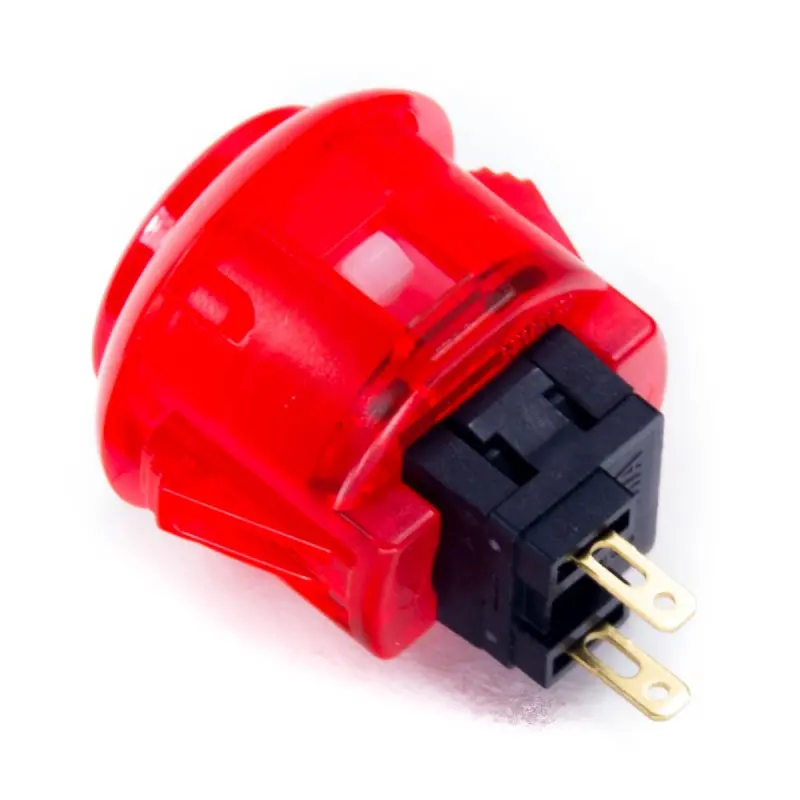 Sanwa OBSC-24 Snap-in Button - Clear Red - Image 2