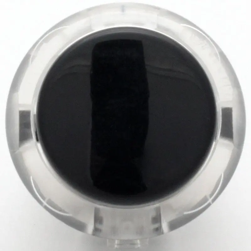 Sanwa OBSC-30 Snap-in Button - Clear White & Dark Hai Plunger - Image 2