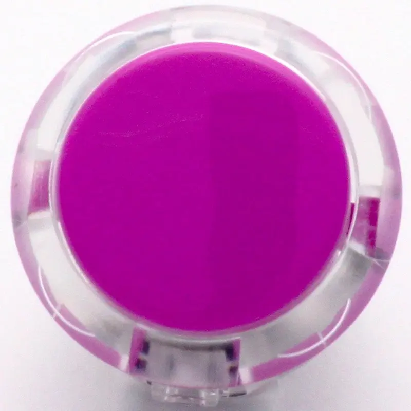 Sanwa OBSC-30 Snap-in Button - Clear White & Violet Plunger - Image 2
