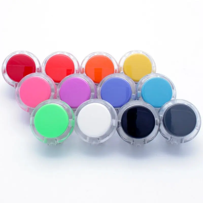 Sanwa OBSC-30 Snap-in Button - Clear White & White Plunger - Image 4