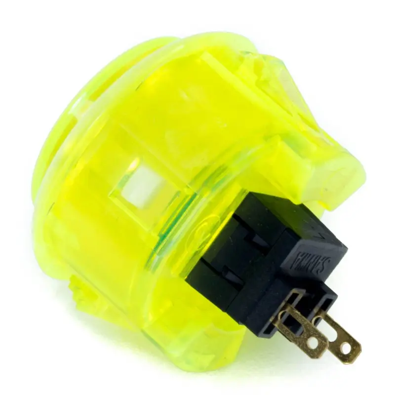 Sanwa OBSC-30 Snap-in Button - Clear Yellow - Image 2