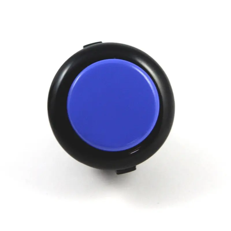 Sanwa OBSF-24 Snap-in Button - Black & Dark Blue - Image 2