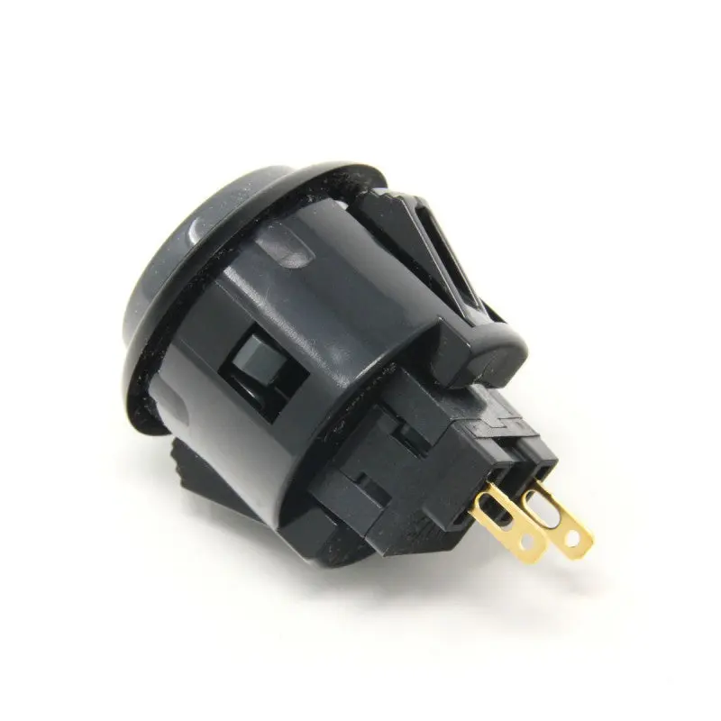 Sanwa OBSF-24 Snap-in Button - Black & Dark Hai - Image 2
