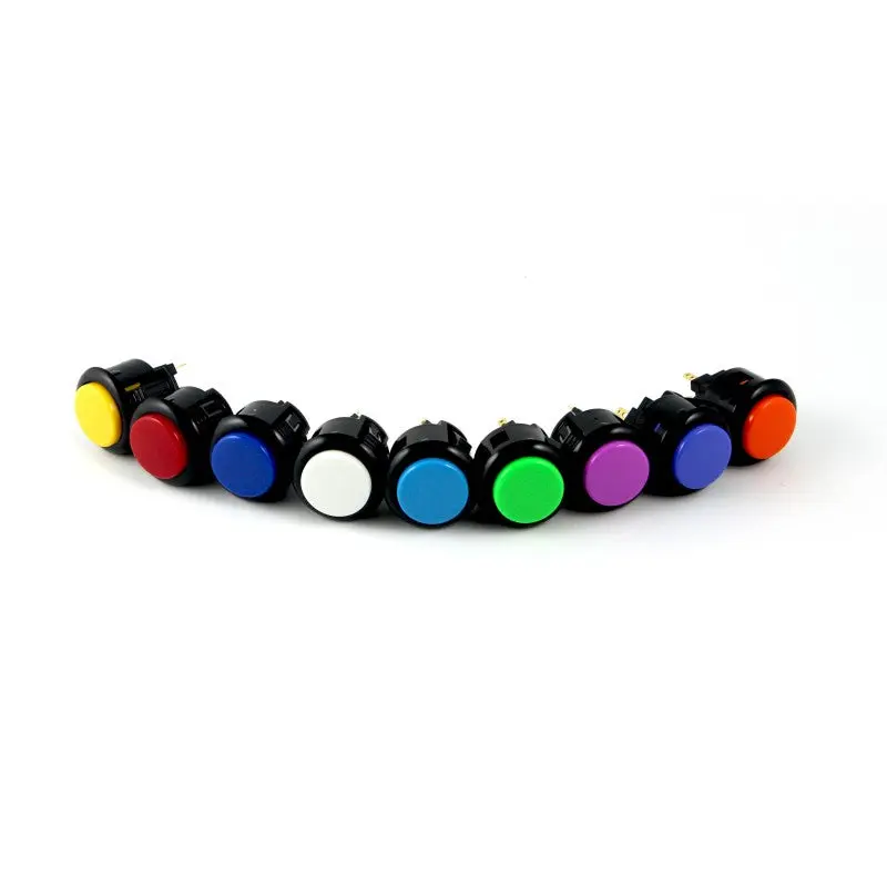 Sanwa OBSF-24 Snap-in Button - Black & Green - Image 2