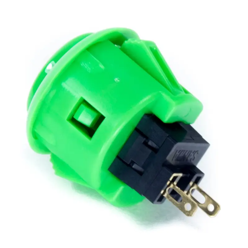 Sanwa OBSF-24 Snap-in Button - Green - Image 2