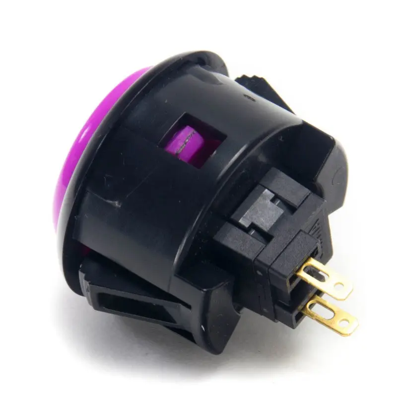 Sanwa OBSF-30 Snap-in Button - Black & Violet - Image 2