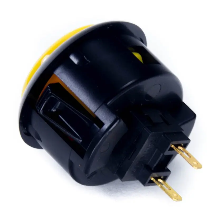 Sanwa OBSF-30 Snap-in Button - Black & Yellow - Image 2