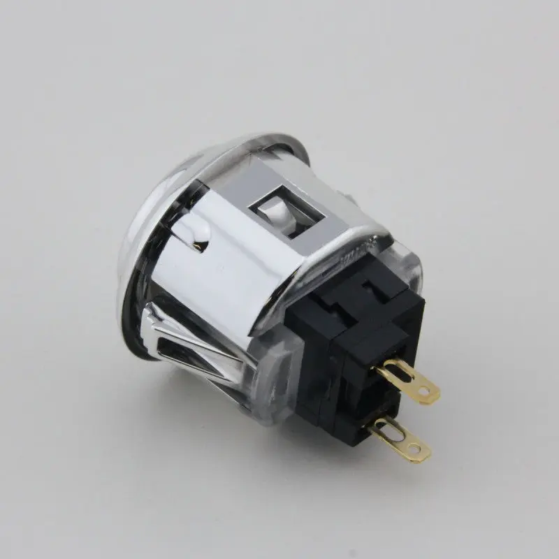 Sanwa OBSJ-24 Snap-in Button - Metallic Silver - Image 2