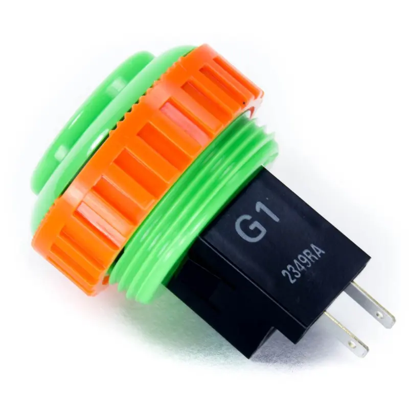 Sanwa OBSN-30RG Screw-in Button - Green - Image 2