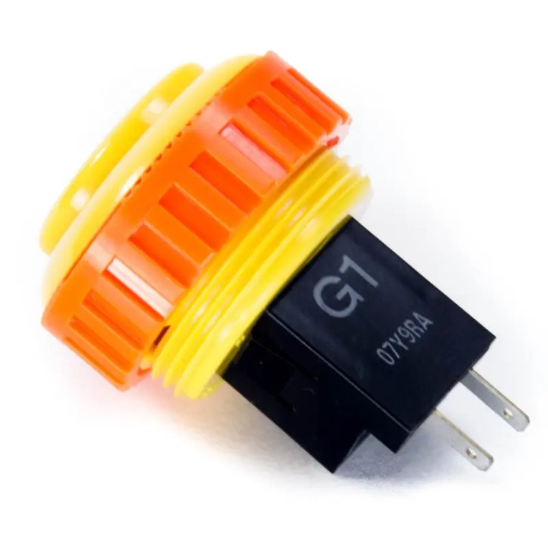 Sanwa OBSN-30RG Screw-in Button - Yellow - Image 2