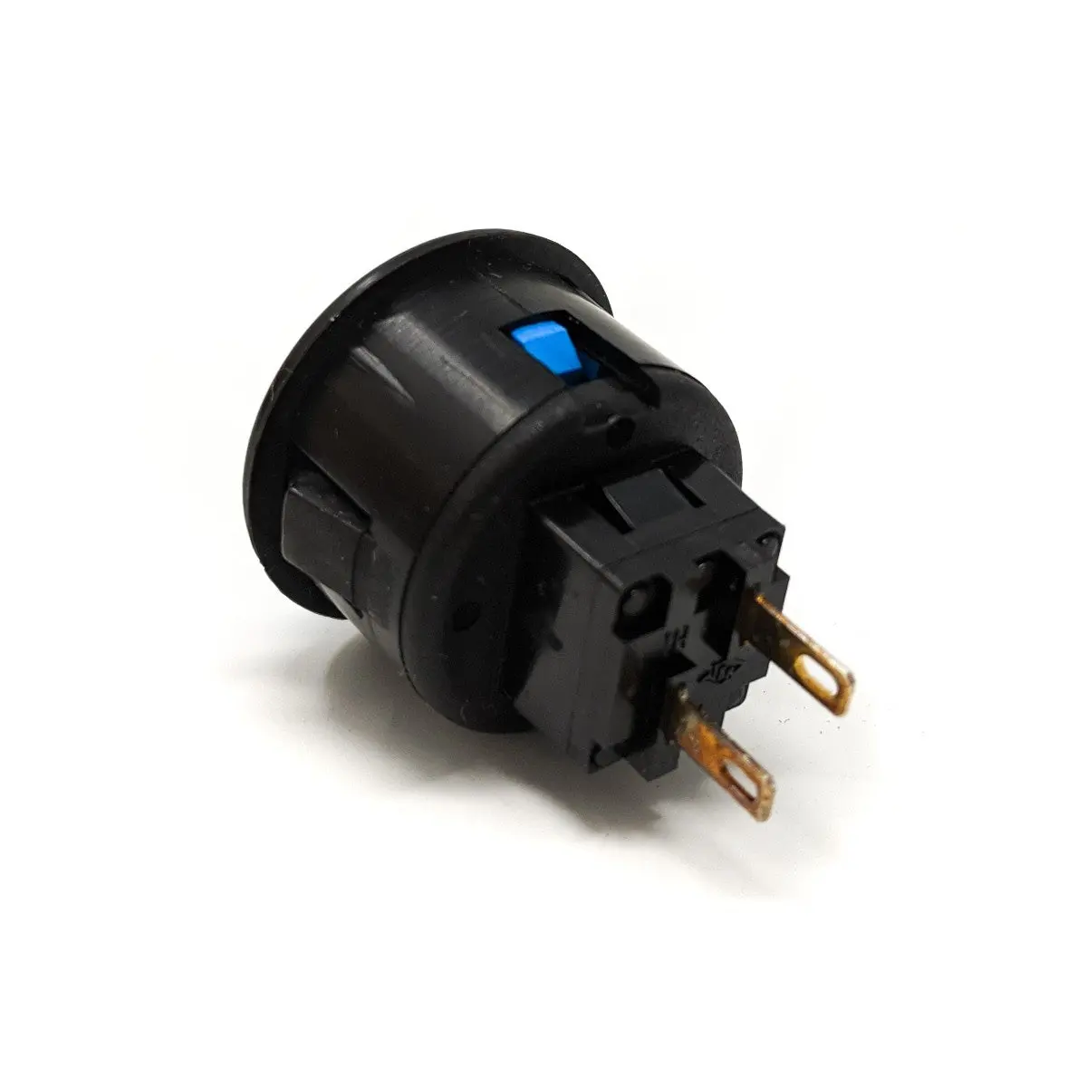 Seimitsu PS-14-D 24mm Snap-in Button - Black & Blue - Image 2