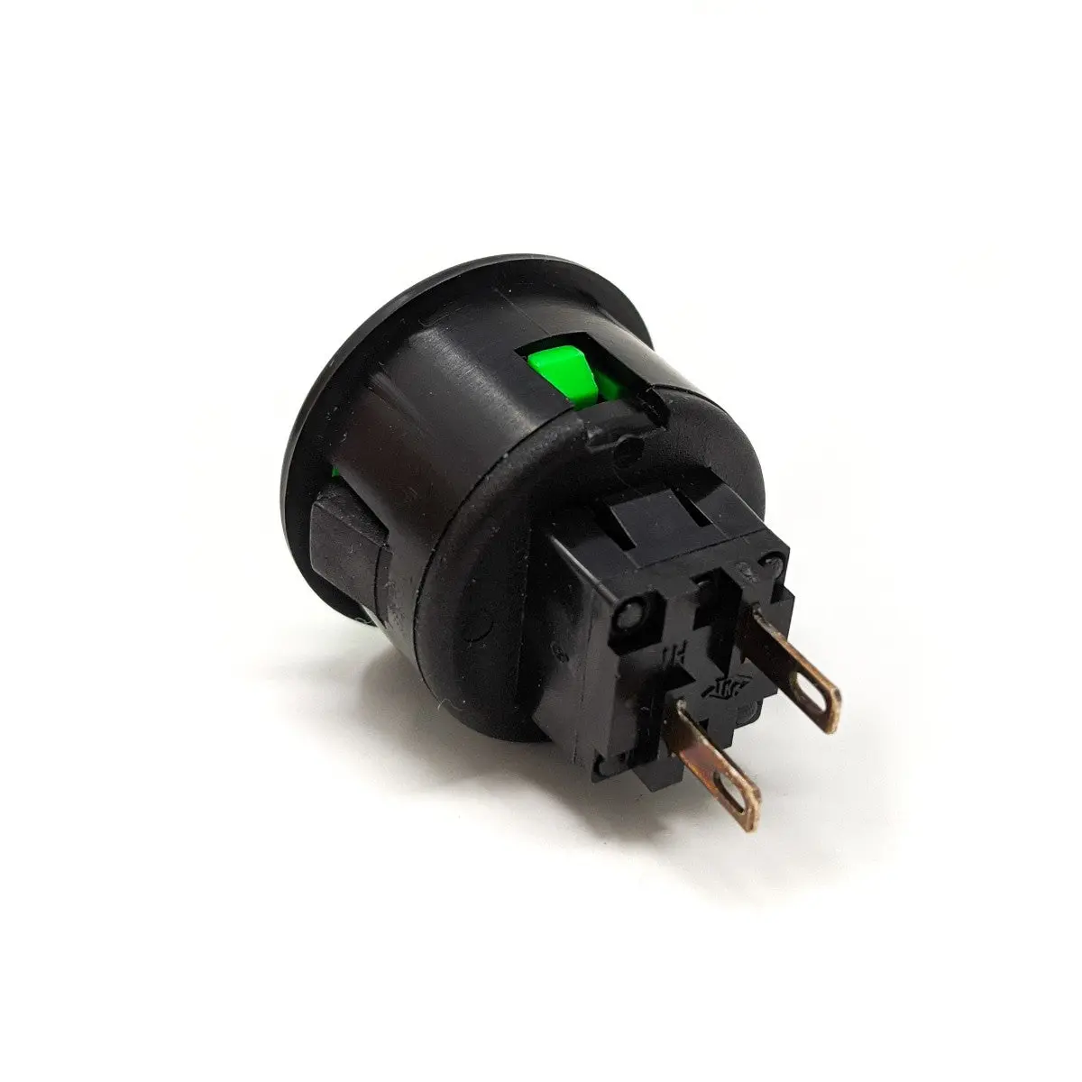 Seimitsu PS-14-D 24mm Snap-in Button - Black & Green - Image 2