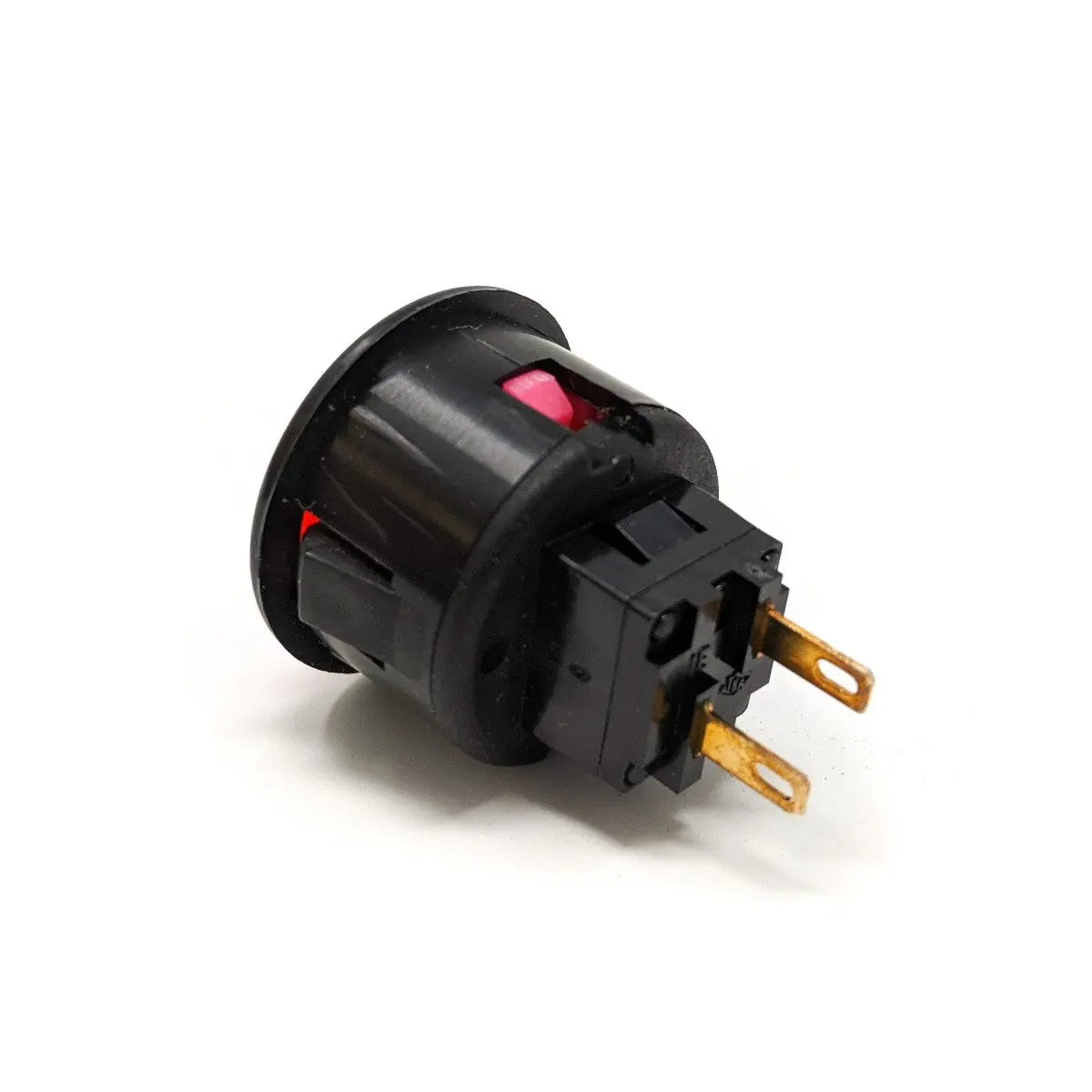 Seimitsu PS-14-D 24mm Snap-in Button - Black & Pink - Image 2