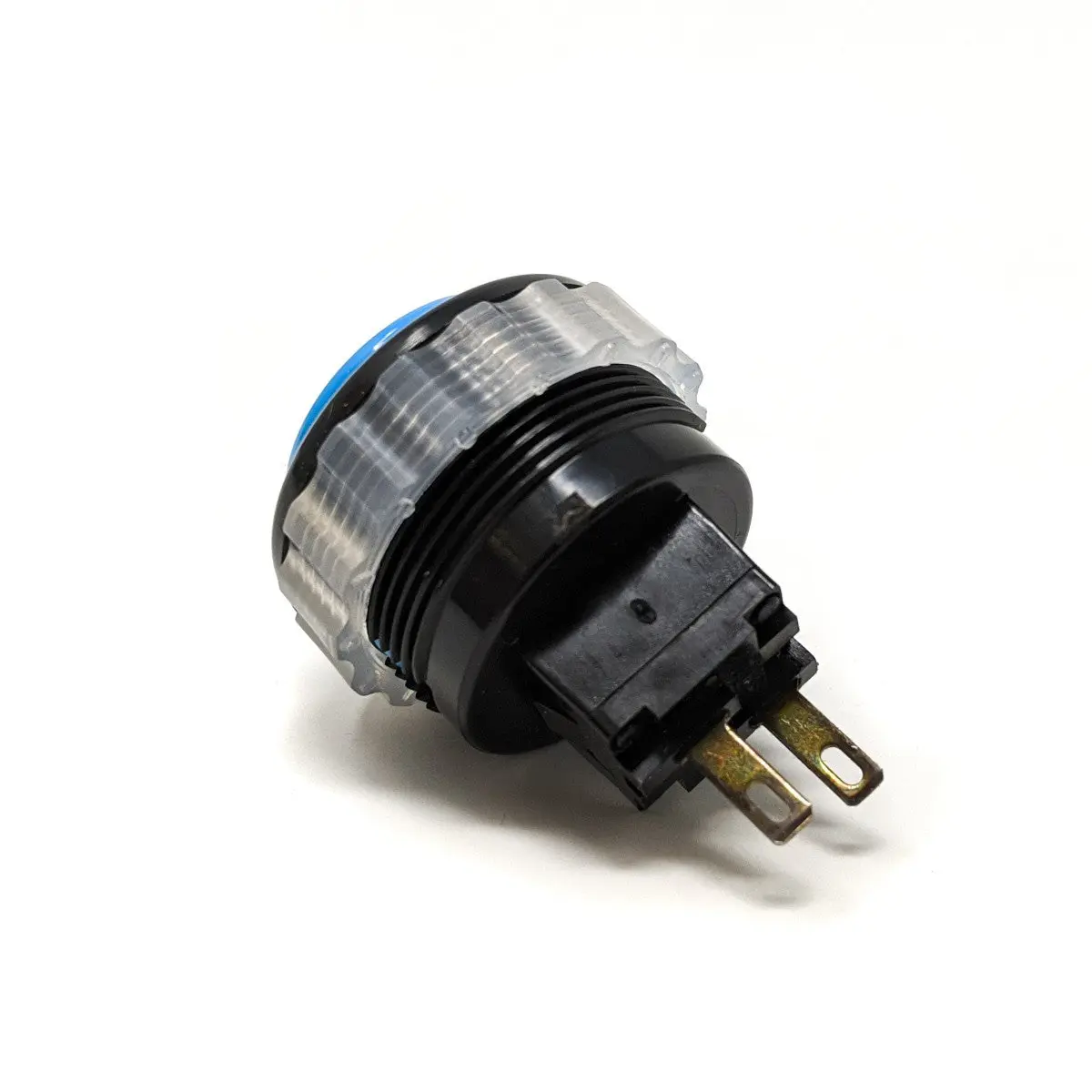 Seimitsu PS-14-DN 24mm Screw-in Button - Black & Blue - Image 2