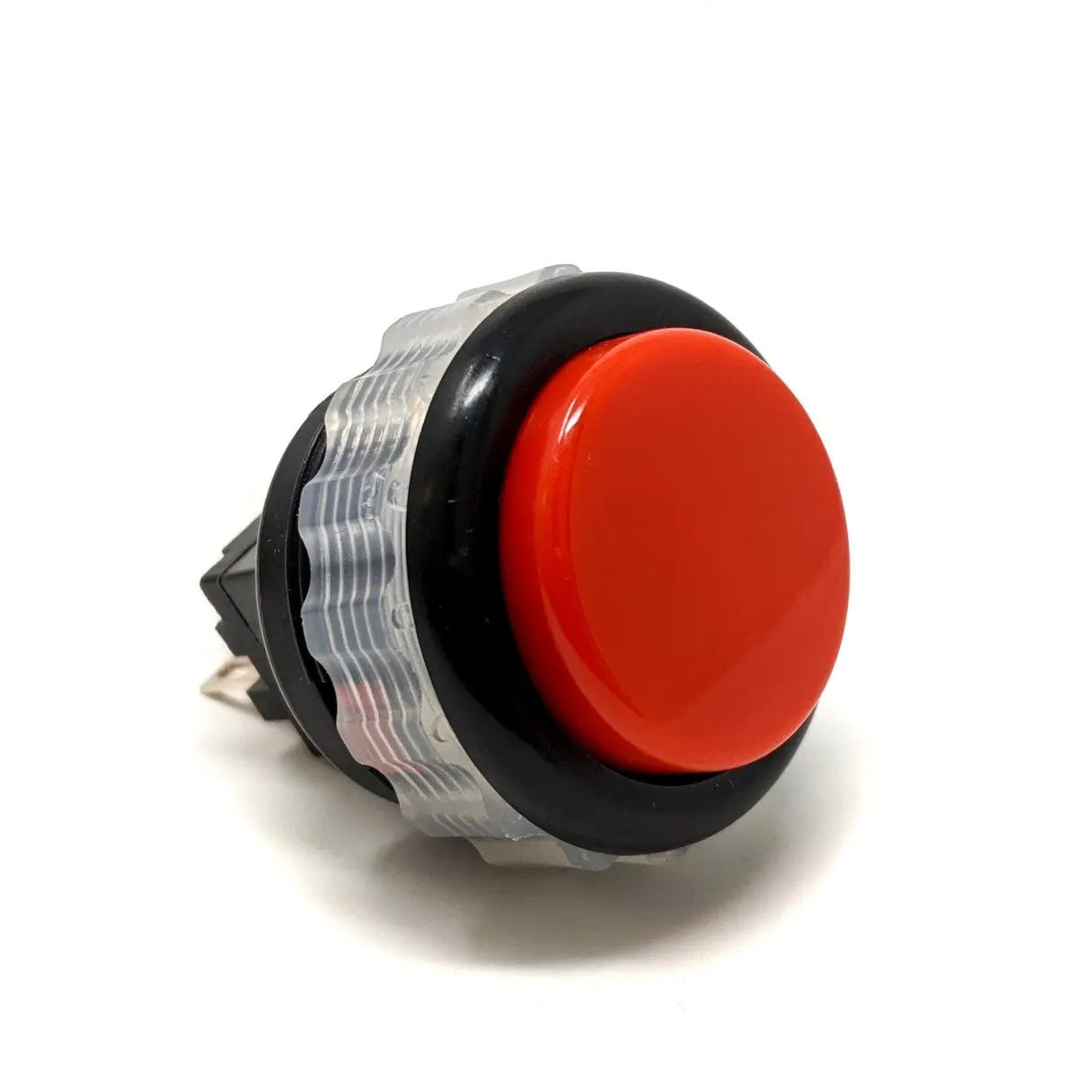 Seimitsu PS-14-DN 24mm Screw-in Button - Black & Red