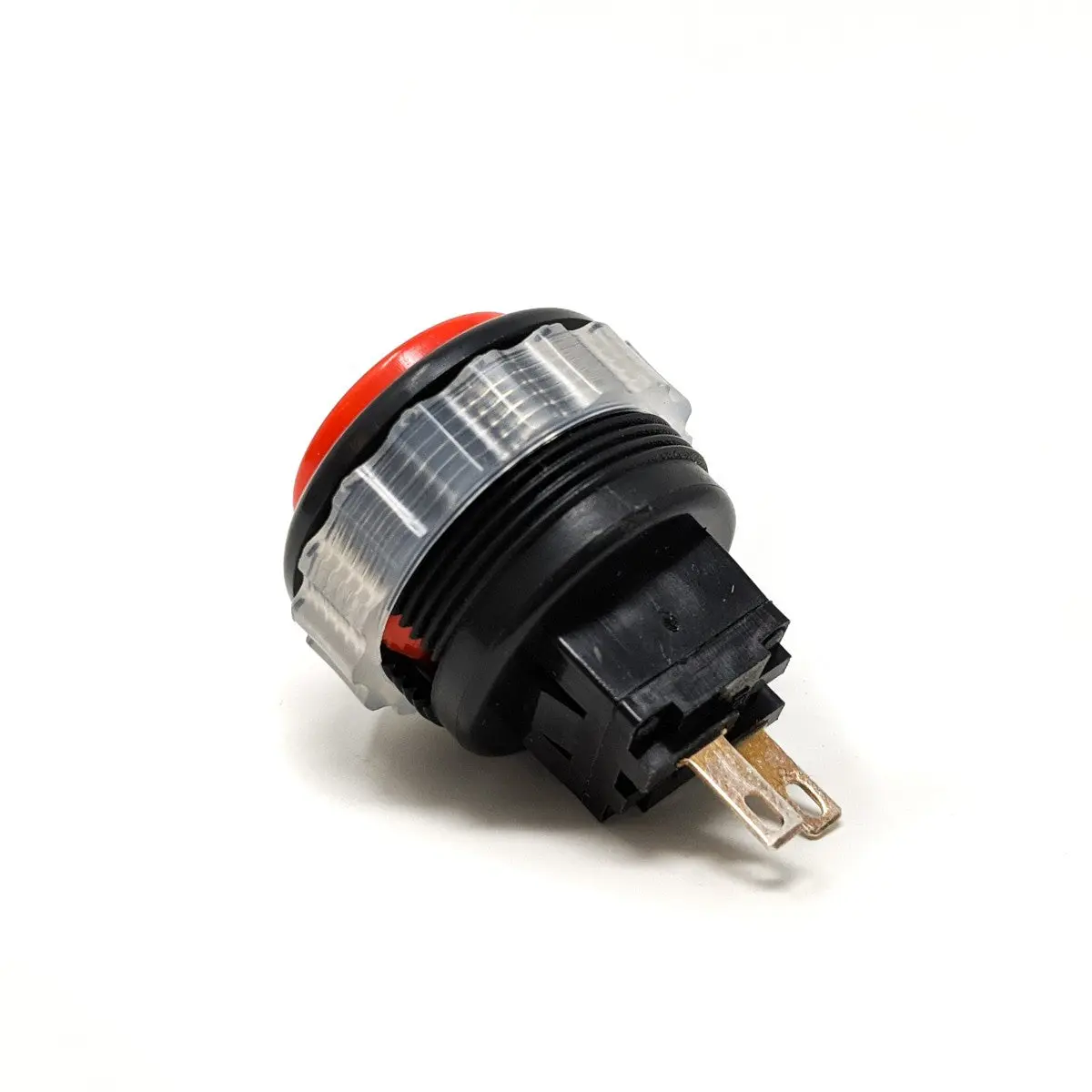 Seimitsu PS-14-DN 24mm Screw-in Button - Black & Red - Image 2
