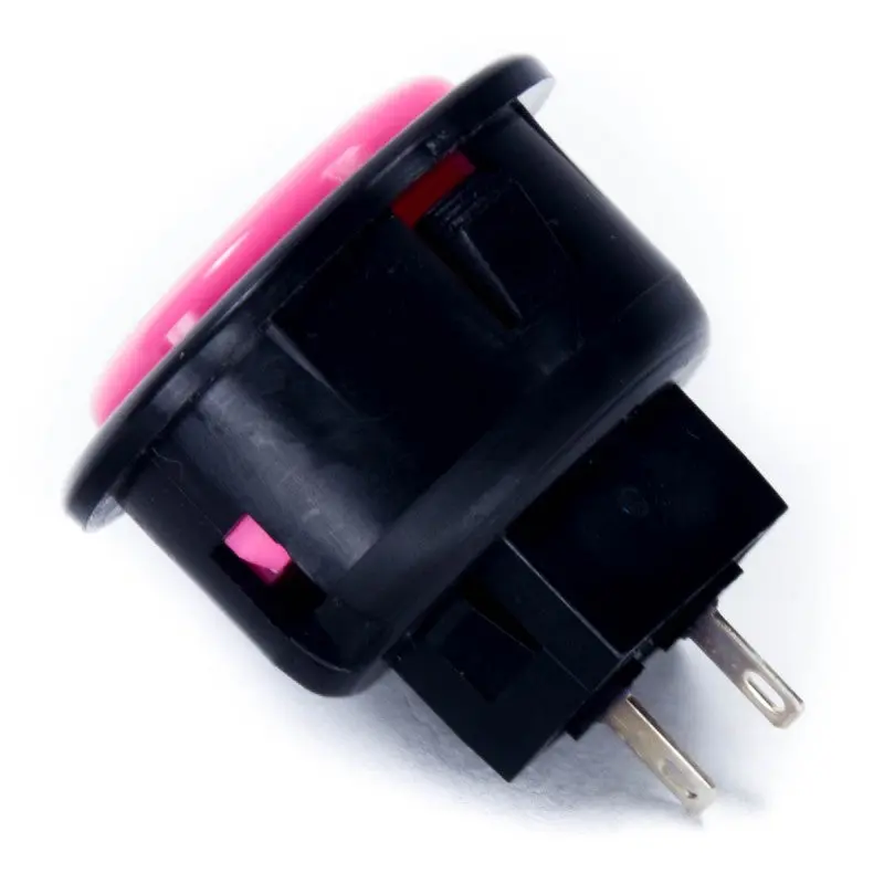 Seimitsu PS-14-G 30mm Snap-in Button - Black & Pink - Image 2