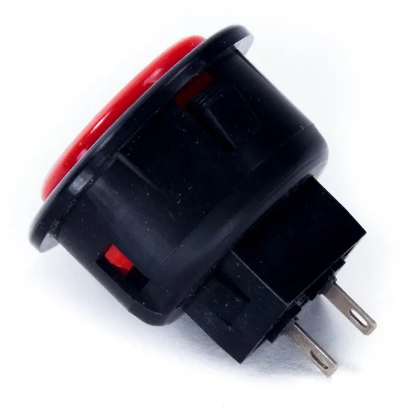 Seimitsu PS-14-G 30mm Snap-in Button - Black & Red - Image 2