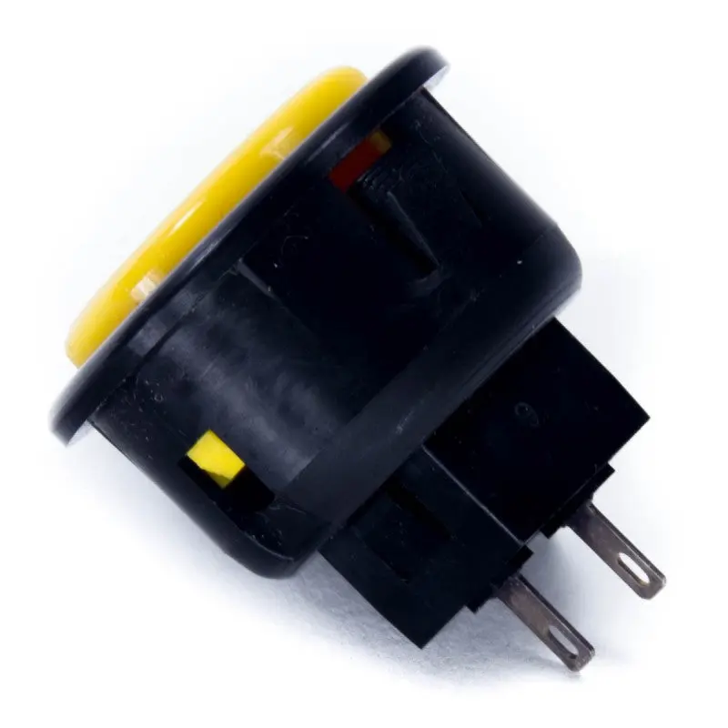 Seimitsu PS-14-G 30mm Snap-in Button - Black & Yellow - Image 2