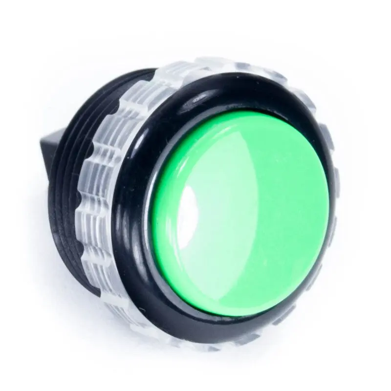 Seimitsu PS-14-GN 30mm Screw-in Button - Black & Green