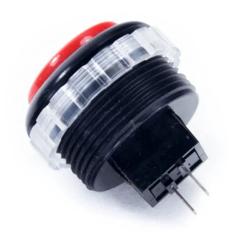 Seimitsu PS-14-GN 30mm Screw-in Button - Black & Red - Image 2