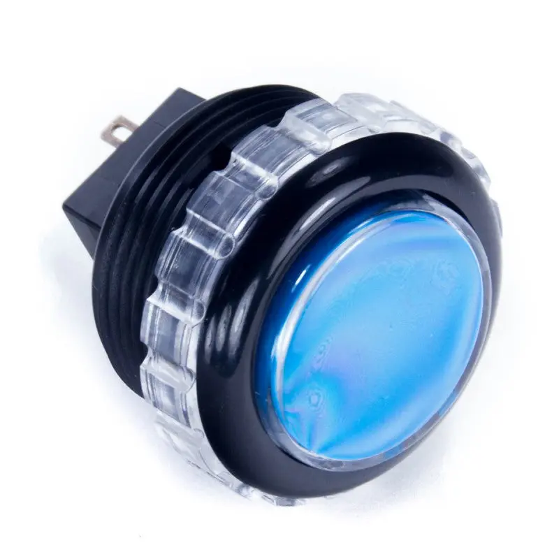 Seimitsu PS-14-GN-C 30mm Screw-in Button - Black & Blue