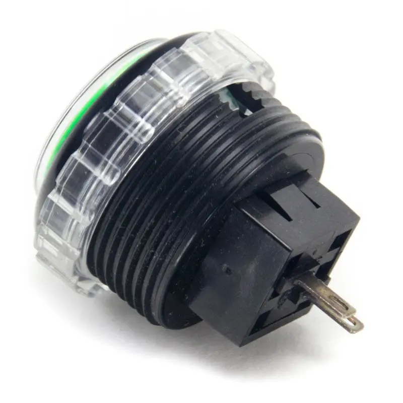 Seimitsu PS-14-GN-C 30mm Screw-in Button - Black & Green - Image 2