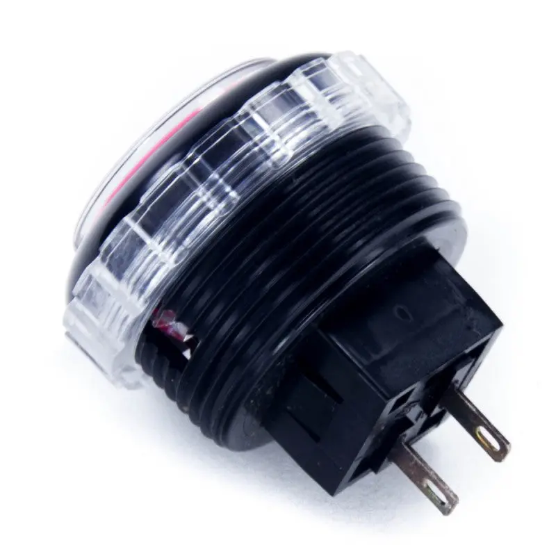 Seimitsu PS-14-GN-C 30mm Screw-in Button - Black & Pink - Image 2